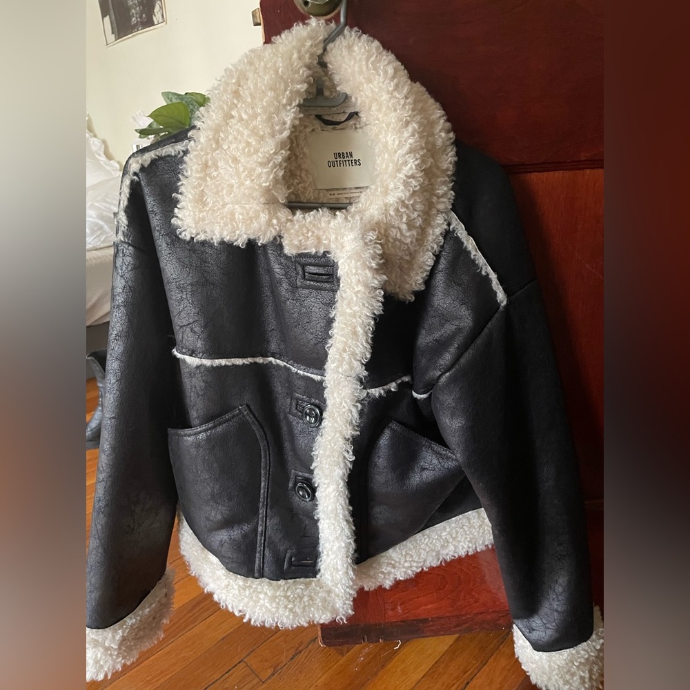 Urban Outfitters SUEDE PENNY LANE COAT JACKET